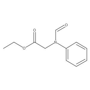 ethyl 2-(N-phenylformamido)acetate结构式