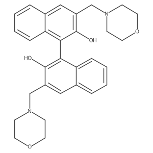 3,3'-Bis(morpholinomethyl)-[1,1'-binaphthalene]-2,2'-diol Structure