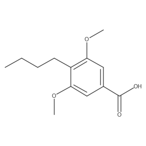 4-Butyl-3,5-dimethoxybenzoic acid结构式