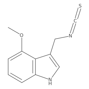 4-Methoxy-3-indolylmethylisothiocyanate Structure