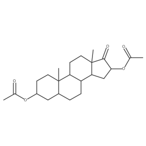 [(3S,5S,8R,9S,10S,13S,14S,16S)-16-acetyloxy-10,13-dimethyl-17-oxo-1,2,3,4,5,6,7,8,9,11,12,14,15,16-tetradecahydrocyclopenta[a]phenanthren-3-yl] acetate结构式