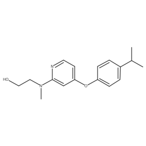2-[Methyl[4-[4-(1-methylethyl)phenoxy]-2-pyridinyl]amino]ethanol结构式