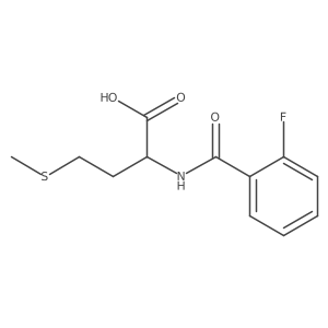N-(2-Fluorobenzoyl)methionine结构式