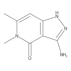 3-amino-5,6-dimethyl-1H,4H,5H-pyrazolo[4,3-c]pyridin-4-one Structure