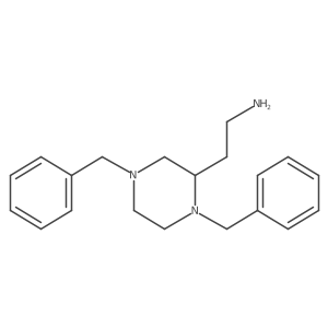 1,4-Bis(phenylmethyl)-2-piperazineethanamine结构式