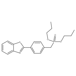 Phosphonic acid, [[4-(2-benzothiazolyl)phenyl]methyl]-, dipropyl ester结构式