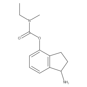 1-amino-2,3-dihydro-1H-inden-4-yl N-ethyl-N-methylcarbamate Structure