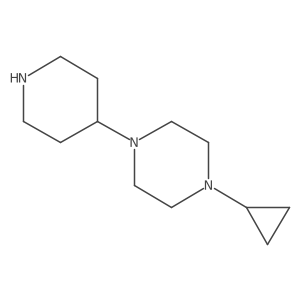 1-Cyclopropyl-4-(piperidin-4-yl)piperazine结构式