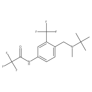 N-[4-[[(1,1-dimethylethyl)methylamino]methyl]-3-(trifluoromethyl)phenyl]-2,2,2-trifluoroacetamide结构式