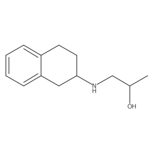 1-[(1,2,3,4-Tetrahydronaphthalen-2-yl)amino]propan-2-ol结构式