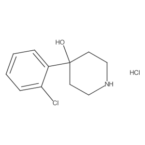 4-(2-Chlorophenyl)piperidin-4-ol hydrochloride Structure