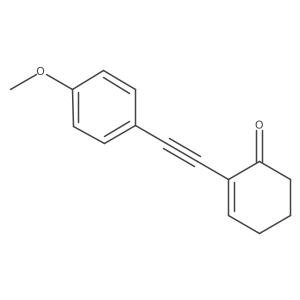 2-(4-Methoxy-phenylethynyl)-cyclohex-2-enone Structure