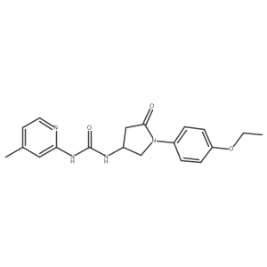 1-(1-(4-Ethoxyphenyl)-5-oxopyrrolidin-3-yl)-3-(4-methylpyridin-2-yl)urea Structure