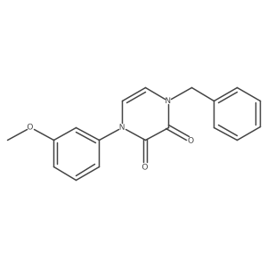 1-Benzyl-4-(3-methoxyphenyl)-1,2,3,4-tetrahydropyrazine-2,3-dione Structure