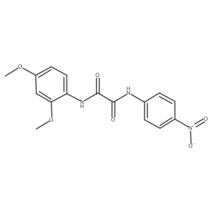 N1-(2,4-dimethoxyphenyl)-N2-(4-nitrophenyl)oxalamide结构式