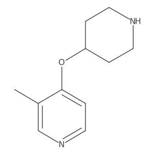 3-Methyl-4-(piperidin-4-yloxy)pyridine结构式