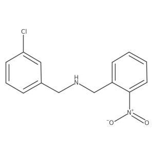 (3-Chloro-benzyl)-(2-nitro-benzyl)-amine Structure