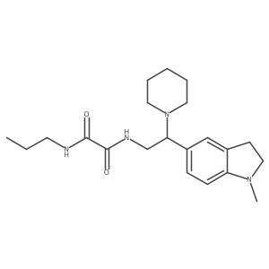 N1-(2-(1-methylindolin-5-yl)-2-(piperidin-1-yl)ethyl)-N2-propyloxalamide结构式