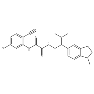 N1-(5-chloro-2-cyanophenyl)-N2-(2-(dimethylamino)-2-(1-methylindolin-5-yl)ethyl)oxalamide Structure