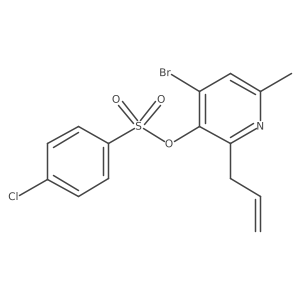 4-Bromo-6-methyl-2-(2-propen-1-yl)-3-pyridinyl 4-chlorobenzenesulfonate结构式