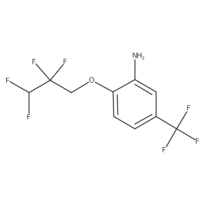2-(2,2,3,3-Tetrafluoropropoxy)-5-(trifluoromethyl)benzenamine Structure