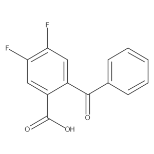 2-Benzoyl-4,5-difluorobenzoic acid结构式
