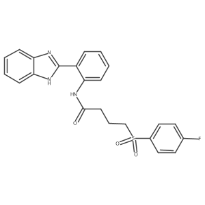 N-(2-(1H-benzo[d]imidazol-2-yl)phenyl)-4-((4-fluorophenyl)sulfonyl)butanamide Structure