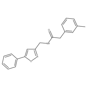 N-((5-phenylisoxazol-3-yl)methyl)-2-(m-tolyl)acetamide Structure