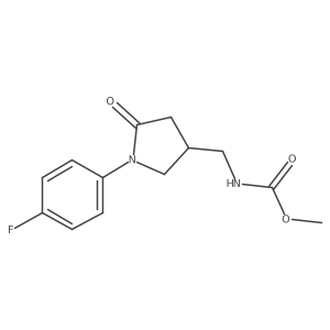 Methyl ((1-(4-fluorophenyl)-5-oxopyrrolidin-3-yl)methyl)carbamate Structure
