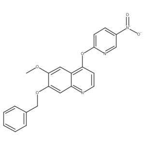 7-(Benzyloxy)-6-methoxy-4-(5-nitropyridin-2-yloxy)quinoline Structure