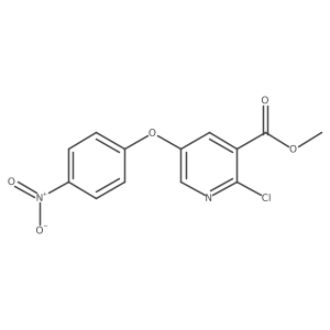 Methyl 2-chloro-5-(4-nitrophenoxy)nicotinate Structure