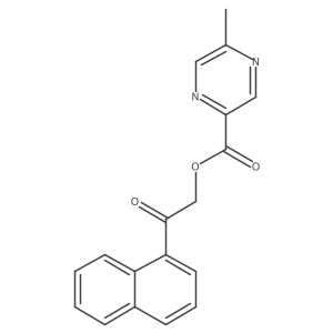 (2-Naphthalen-1-yl-2-oxoethyl) 5-methylpyrazine-2-carboxylate结构式