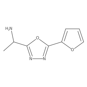 5-(2-Furanyl)-I+/--methyl-1,3,4-oxadiazole-2-methanamine结构式