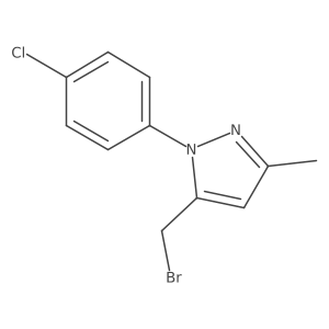 5-Bromomethyl-3-methyl-n-(4-chlorophenyl)pyrazole Structure