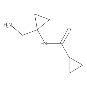 N-[1-(Aminomethyl)cyclopropyl]cyclopropanecarboxamide结构式