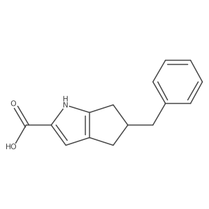5-Benzyl-1,4,5,6-tetrahydrocyclopenta[b]pyrrole-2-carboxylic acid结构式