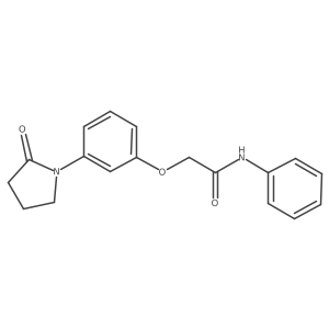 2-[3-(2-Oxo-1-pyrrolidinyl)phenoxy]-N-phenylacetamide结构式