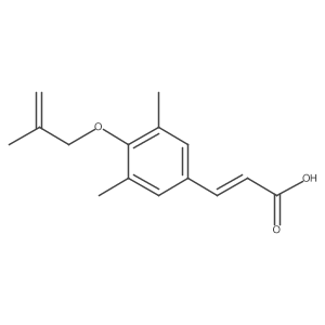 3-[3,5-Dimethyl-4-[(2-methyl-2-propen-1-yl)oxy]phenyl]-2-propenoic acid结构式