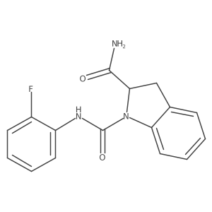 N1-(2-fluorophenyl)indoline-1,2-dicarboxamide Structure