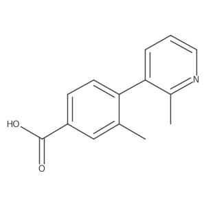 3-Methyl-4-(2-methylpyridin-3-yl)benzoic acid结构式