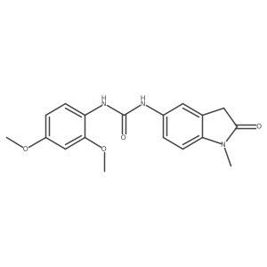 COc1ccc(NC(=O)Nc2ccc3c(c2)CC(=O)N3C)c(OC)c1结构式