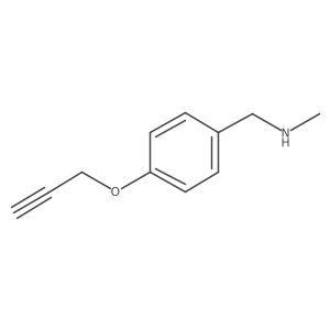 N-Methyl-1-(4-(prop-2-yn-1-yloxy)phenyl)methanamine Structure