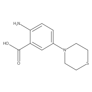 2-Amino-5-(thiomorpholin-4-yl)benzoic acid Structure