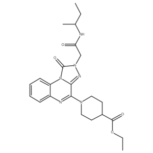 ethyl 1-(2-{[(butan-2-yl)carbamoyl]methyl}-1-oxo-1H,2H-[1,2,4]triazolo[4,3-a]quinoxalin-4-yl)piperidine-4-carboxylate Structure