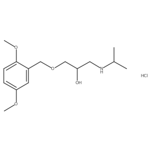 1-((2,5-Dimethoxybenzyl)oxy)-3-(isopropylamino)propan-2-ol hydrochloride Structure