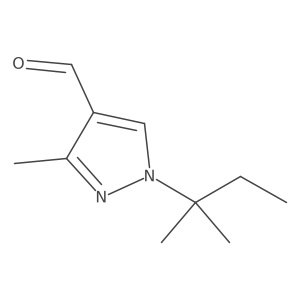 1-(1,1-Dimethylpropyl)-3-methyl-1h-pyrazole-4-carboxaldehyde结构式