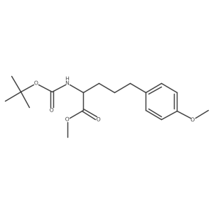 2-tert-Butoxycarbonylamino-5-(4-methoxy-phenyl)-pentanoic acid methyl ester Structure