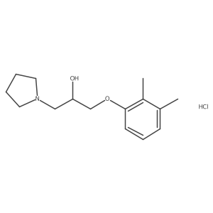 1-(2,3-Dimethylphenoxy)-3-(pyrrolidin-1-yl)propan-2-ol hydrochloride Structure