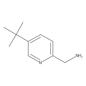 (5-(tert-Butyl)pyridin-2-yl)methanamine结构式