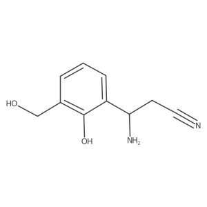 (I(2)R)-I(2)-Amino-2-hydroxy-3-(hydroxymethyl)benzenepropanenitrile Structure